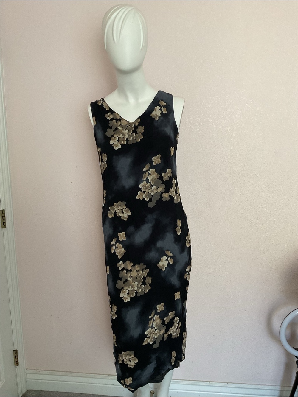 Petite Sophisticate Vintage Made in Italy Floral Midi Dress 8